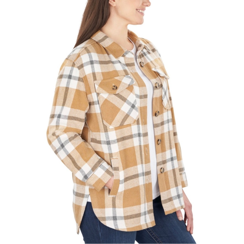 NWOT Plaid shacket
